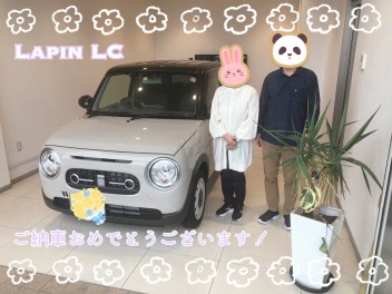 キュートなラパンご納車です！